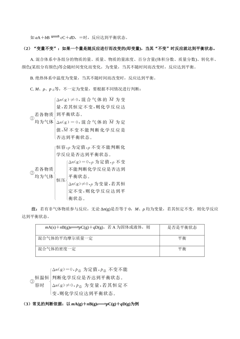 考点40 化学平衡状态及其移动（学生版）（新教材新高考）.docx_第3页