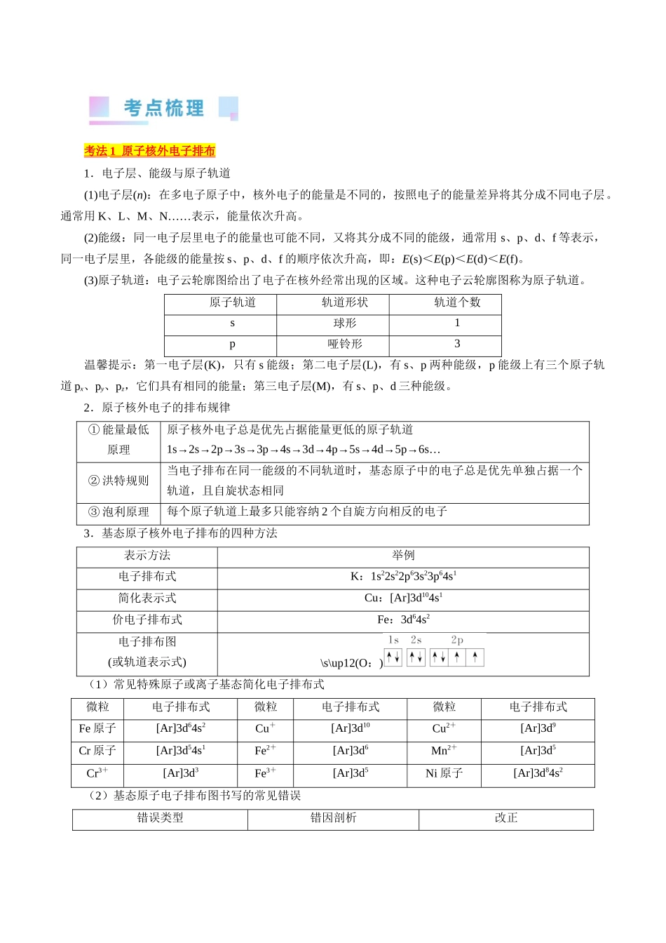 考点41  原子结构与性质(核心考点精讲精练).docx_第2页