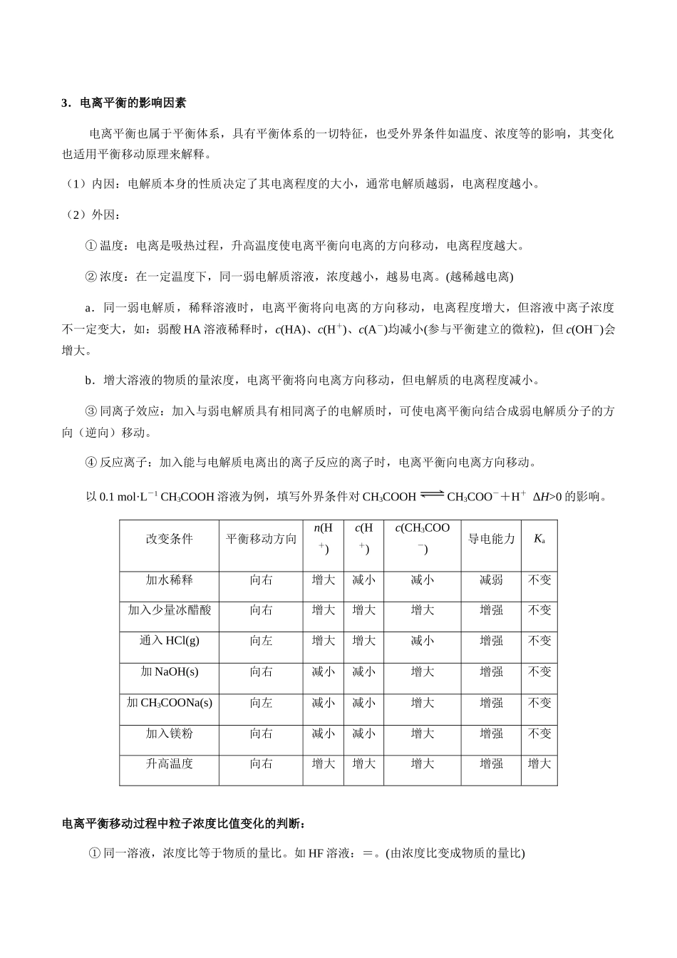 考点46 弱电解质的电离平衡(教师版)(新教材新高考).docx_第2页