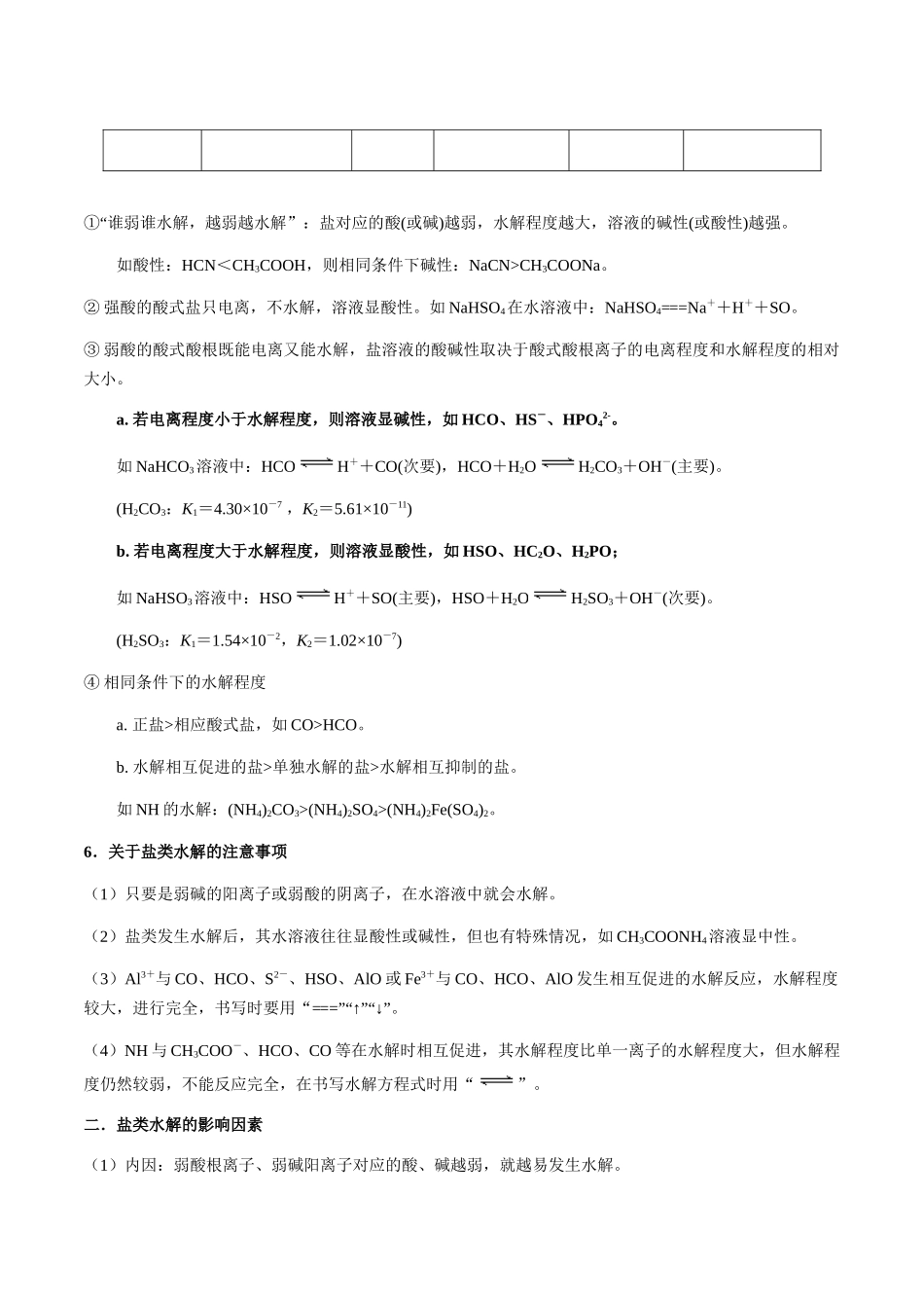 考点49 盐类的水解（教师版）（新教材新高考）.docx_第3页