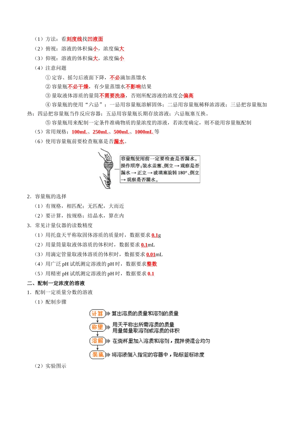 知识清单33 常见的定量综合实验-2024年高考化学一轮复习知识清单.docx_第2页