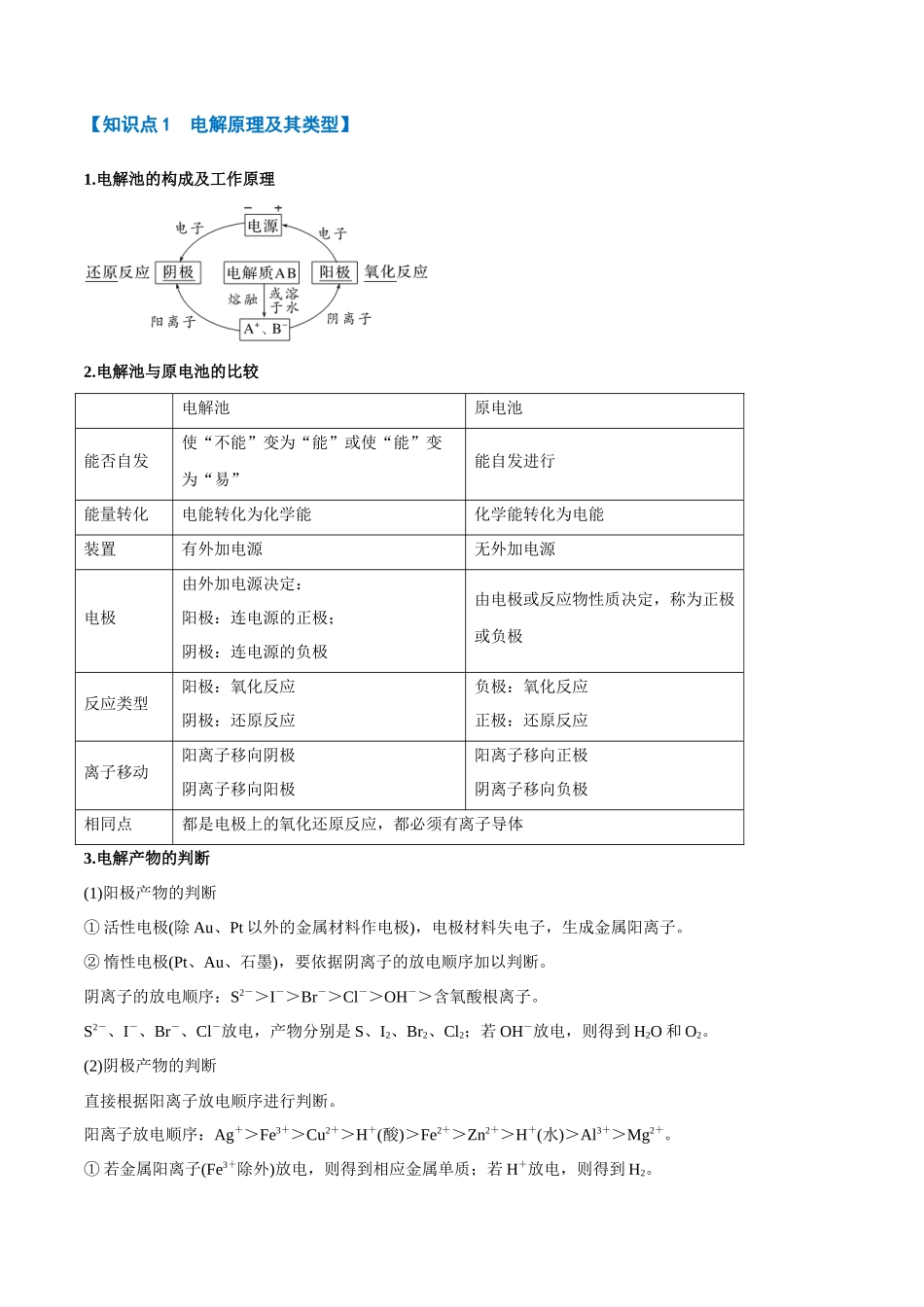 专题16  电解池以及电化学综合应用【八大题型】（新高考通用）（学生版）.docx_第3页