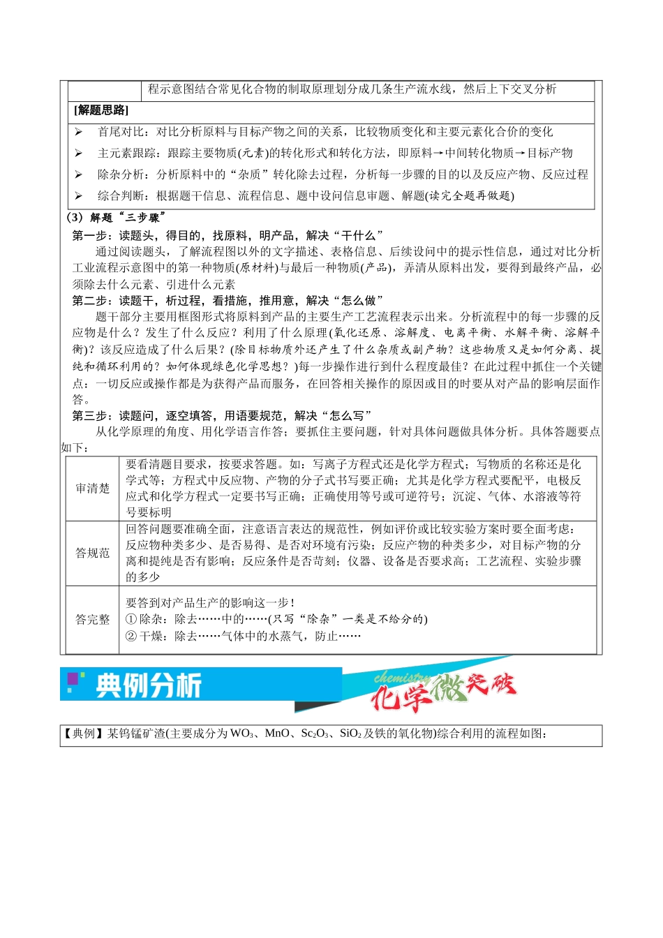 1-1 工艺流程题思维模式(学生版).docx_第3页