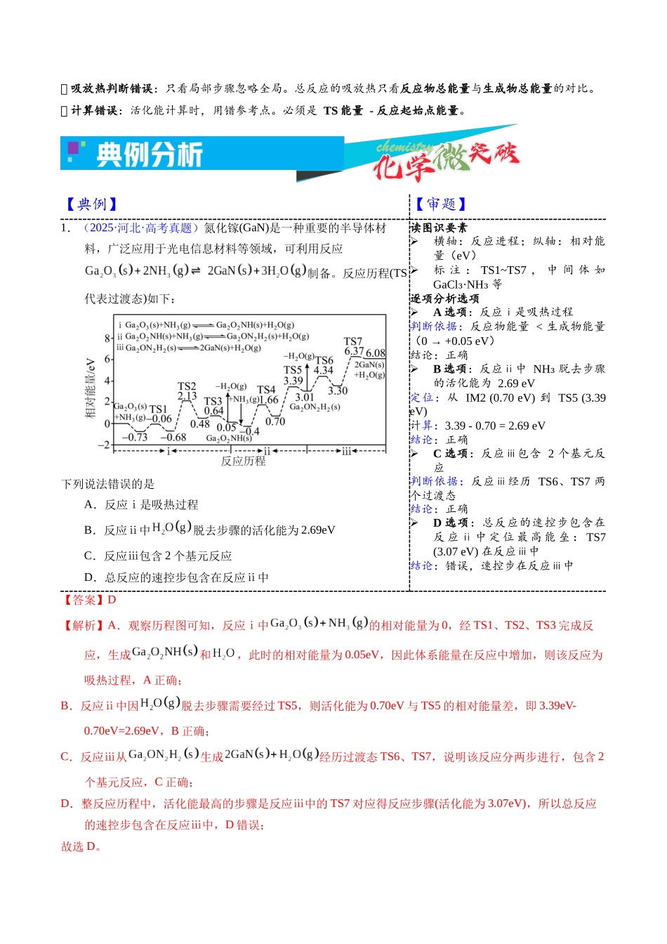 1-2 化学反应历程-能量(eV)图(教师版).docx_第3页