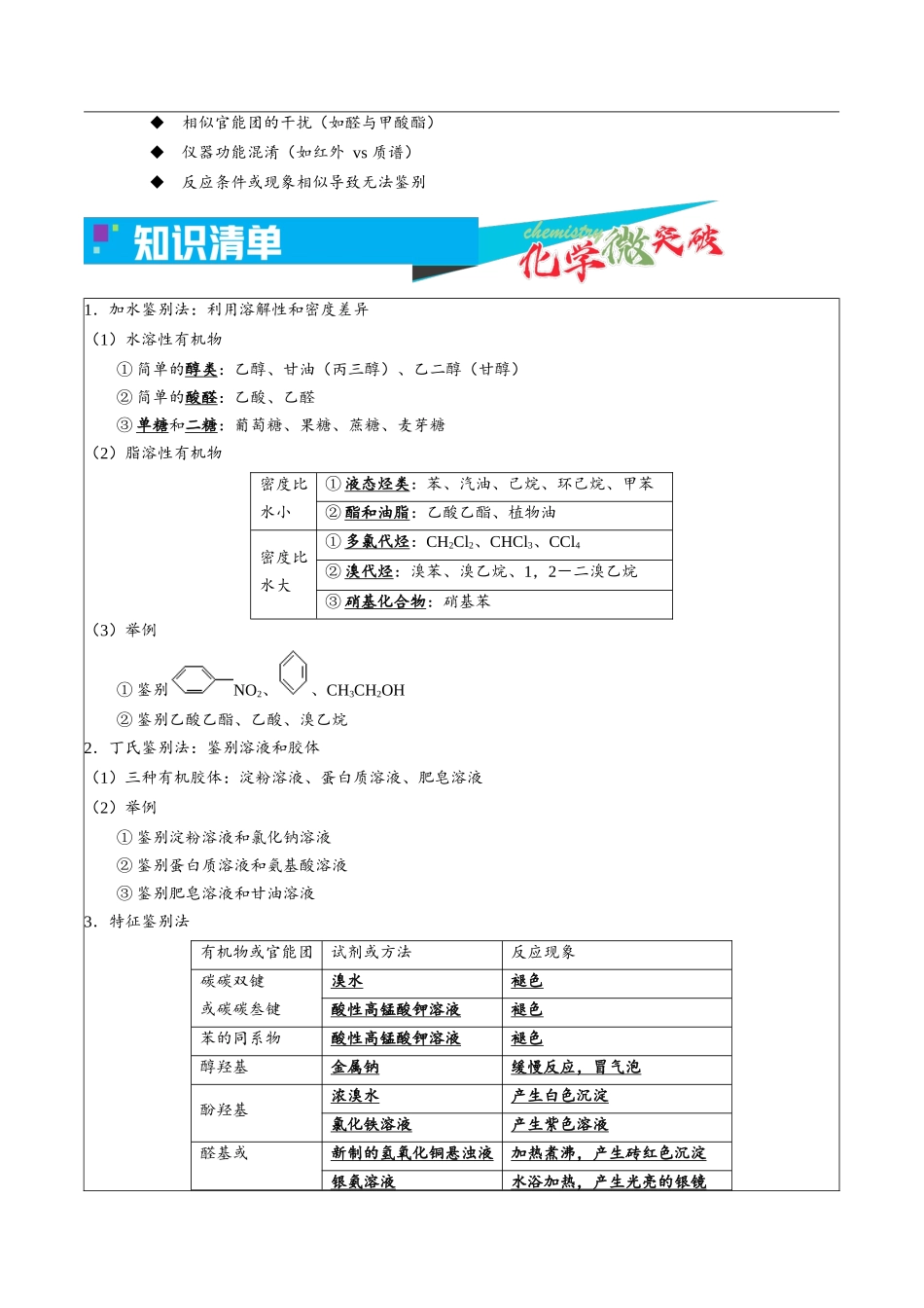 2-4 有机物的检验与鉴别(教师版).docx_第2页