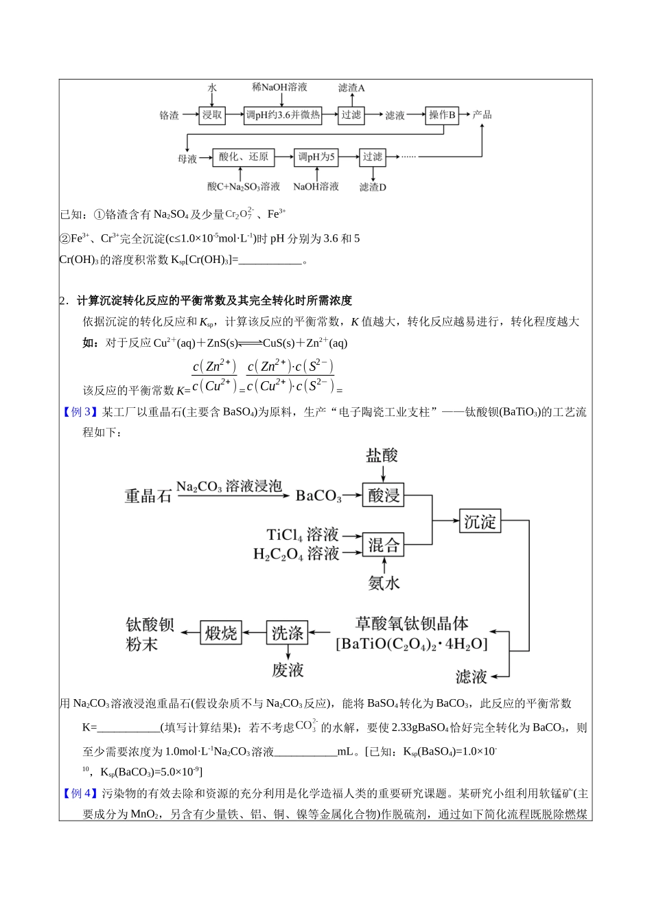 2-9 Ksp相关计算(学生版).docx_第2页