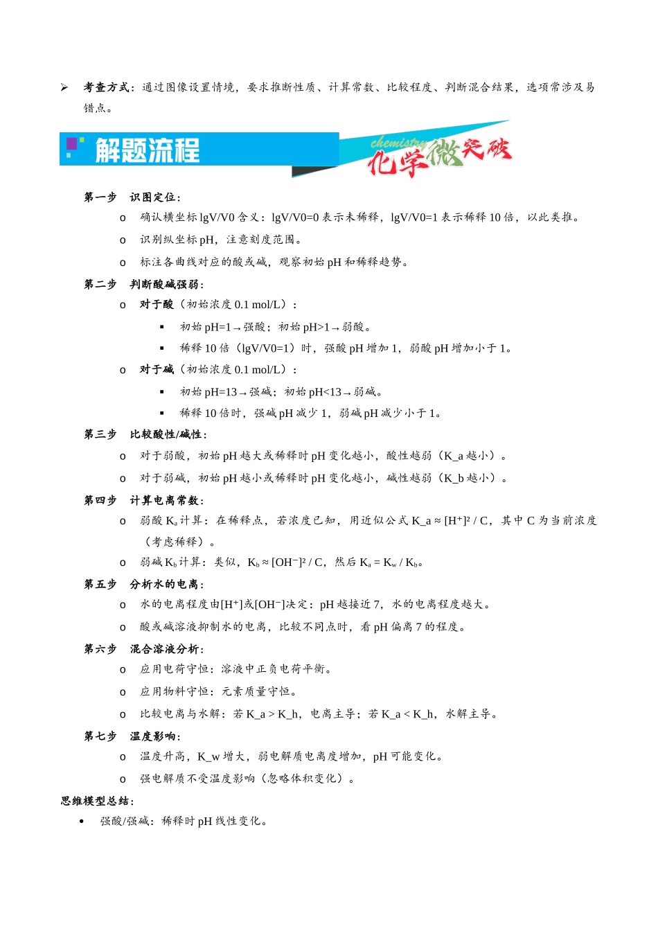 3-2  一元酸碱稀释lgVV0图像（学生版） .docx_第2页