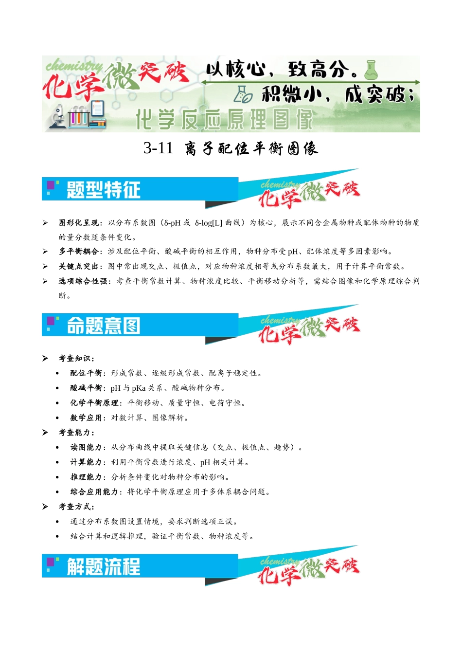 3-11 离子配位平衡图像(学生版) .docx_第1页