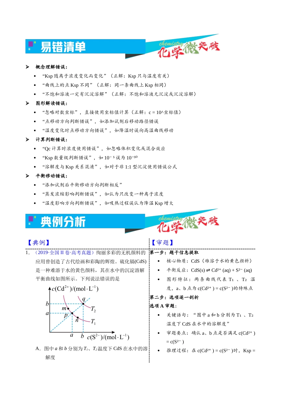 4-3 沉淀阴阳离子浓度关系函数(学生版).docx_第3页