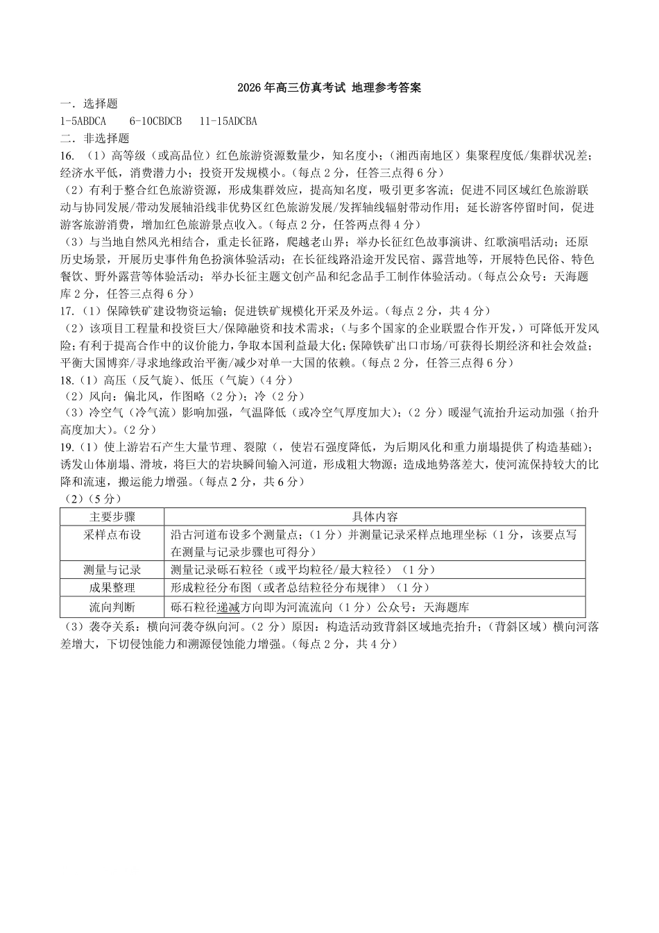地理山东淄博市2026年高三仿真考试(淄博高三三模)(5.25-5.27)(1).pdf_第1页