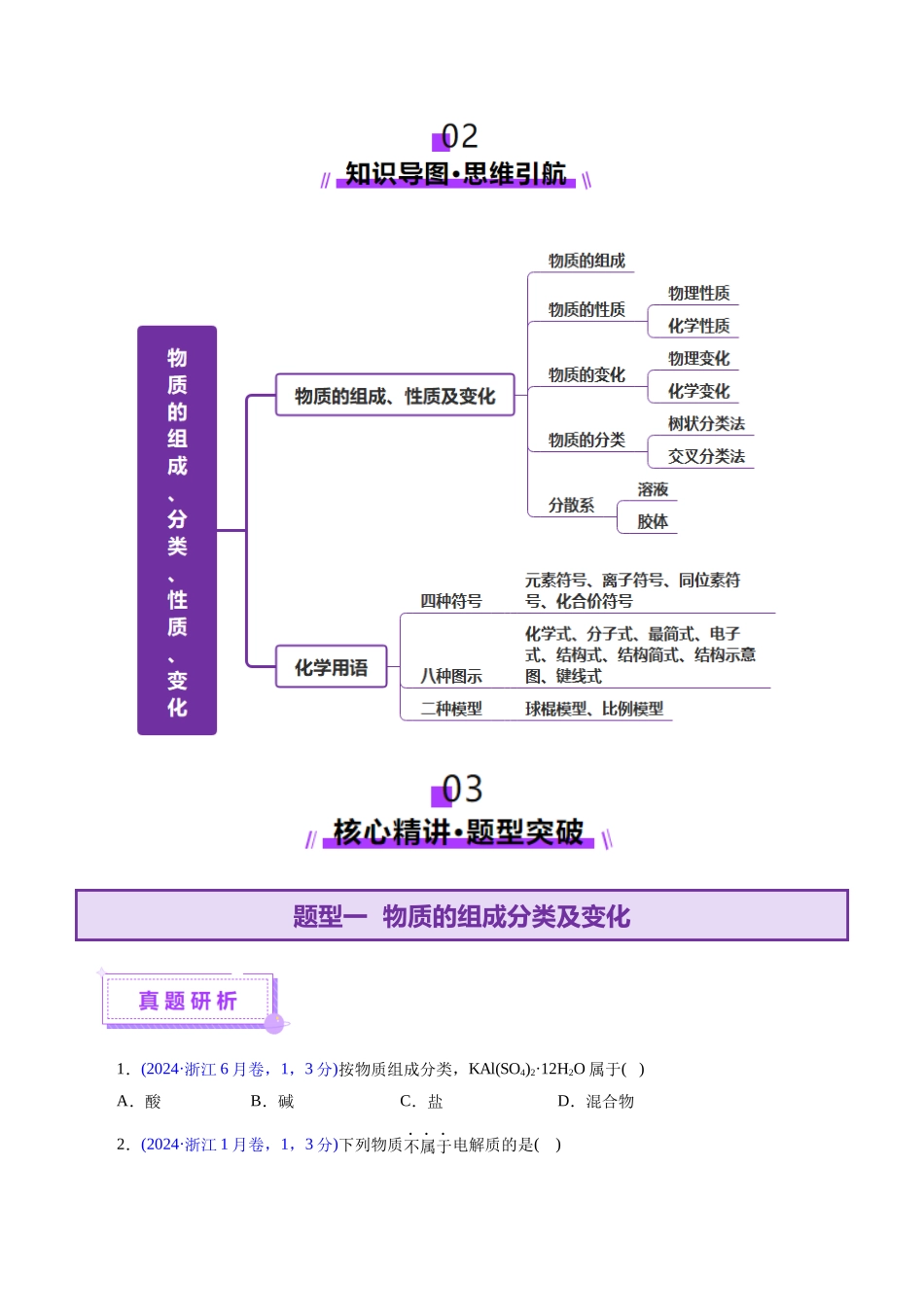 专题01 物质的组成、分类、性质及变化（讲义）（学生版）.docx_第3页