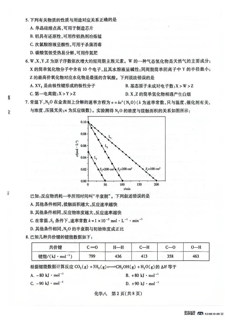 化学【海南卷】海南海口市2026年5月高三自测题库(海口高三五调)(5.24-5.25).pdf_第2页