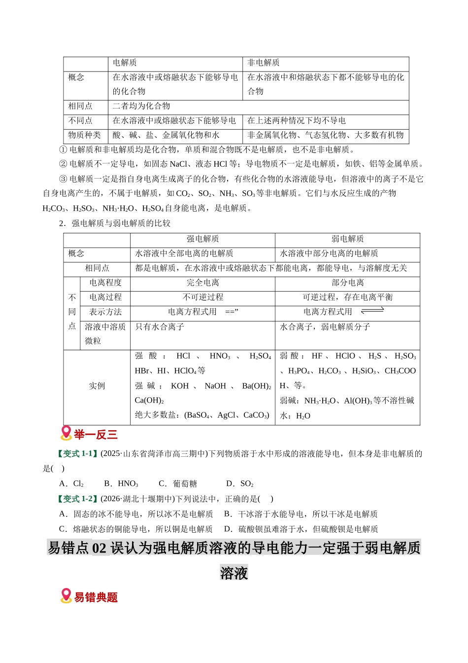 专题03  离子反应方程式正误判断（易错专练）（全国通用）（学生版）.docx_第2页