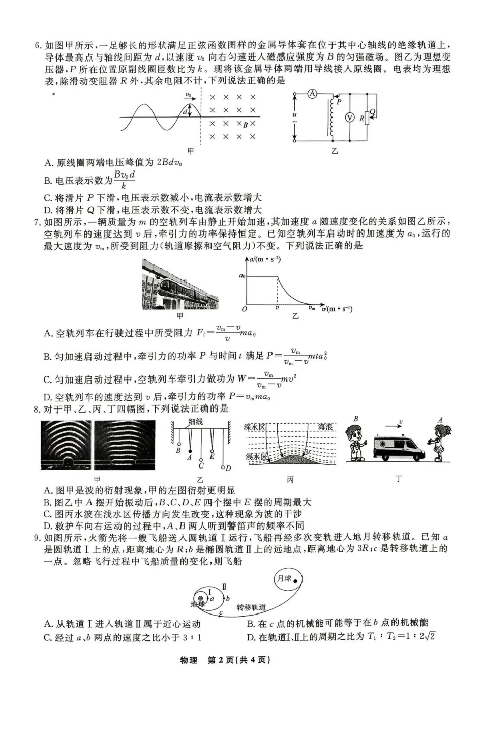 物理【名校联盟考前最后一卷】辽宁名校联盟2026届高三年级下学期5月考前模拟考试(5.27-5.29).pdf_第2页