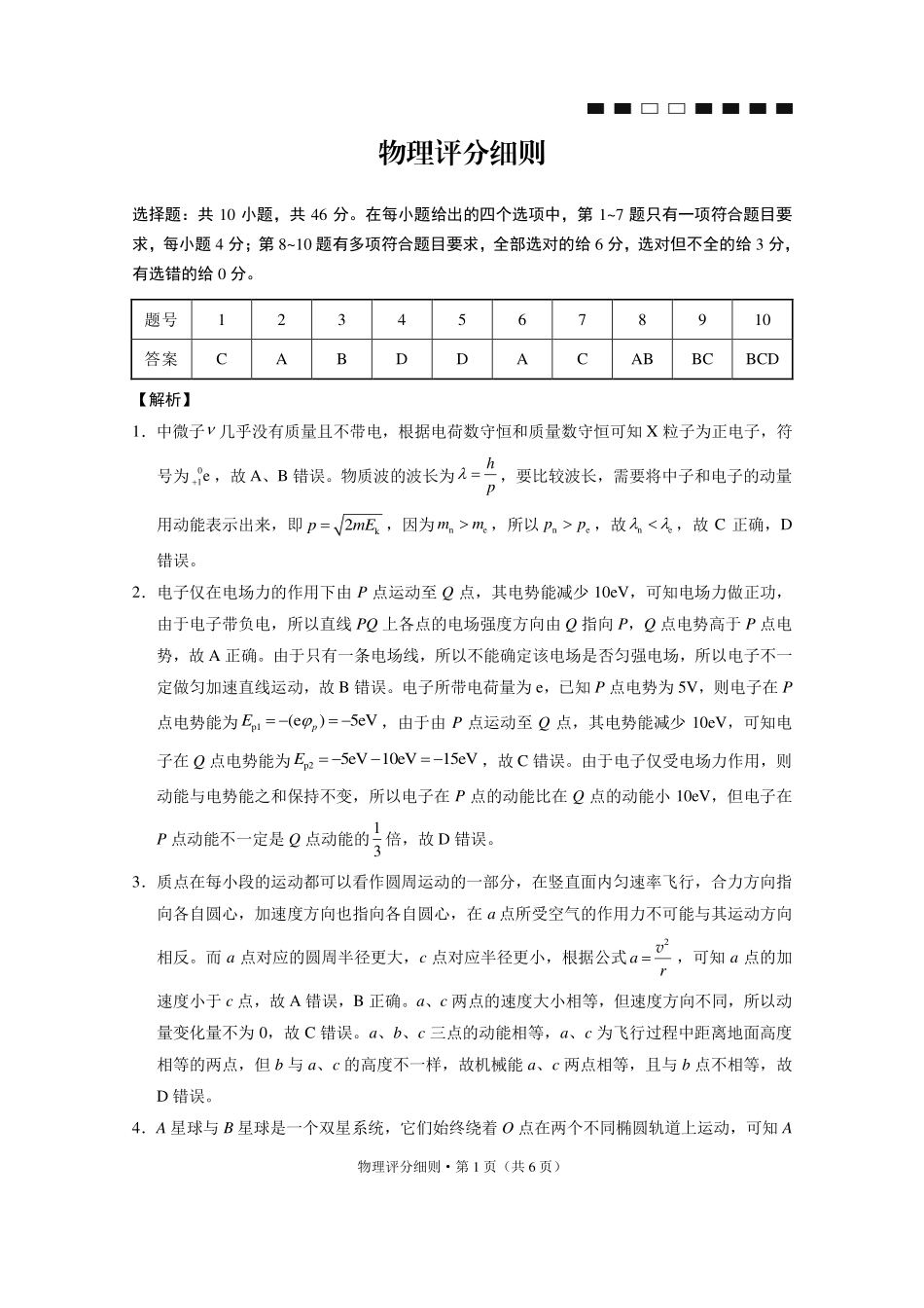 物理【云南贵州广西卷】贵州云南广西西南名校联盟2026届3+3+3高三年级考5月28日高考诊断性联考(5.28-5.29)(1).pdf_第1页