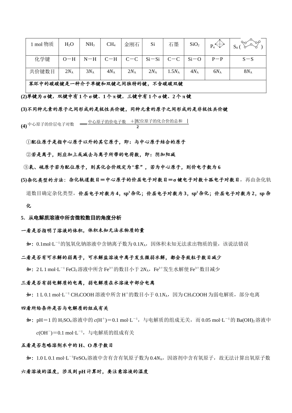 专题4 化阿伏伽德罗常数(知识点+模拟及高考真题+答案解析).docx_第3页