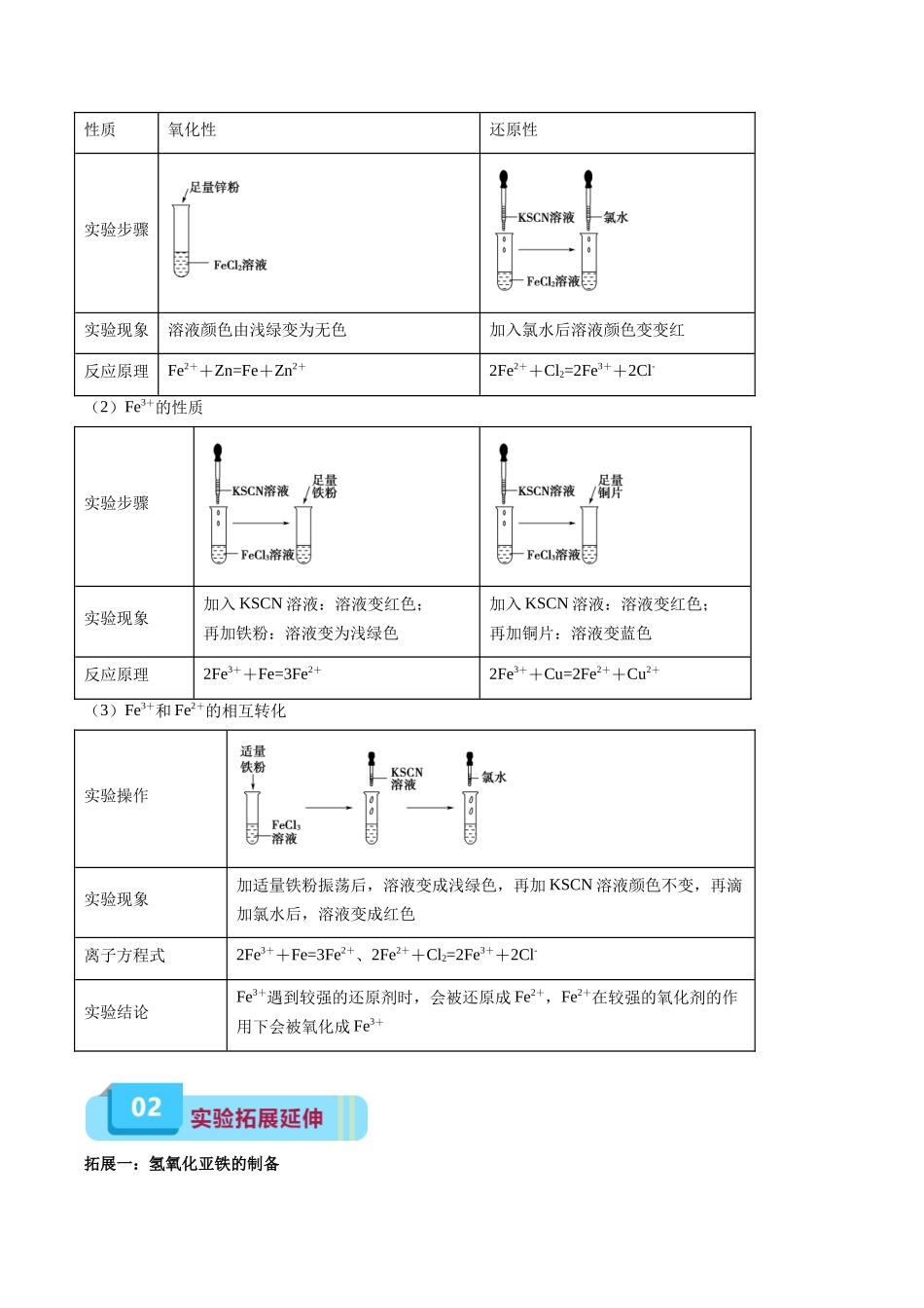 专题05 铁、铝及其化合物(实验9~10)(原卷版).docx_第2页