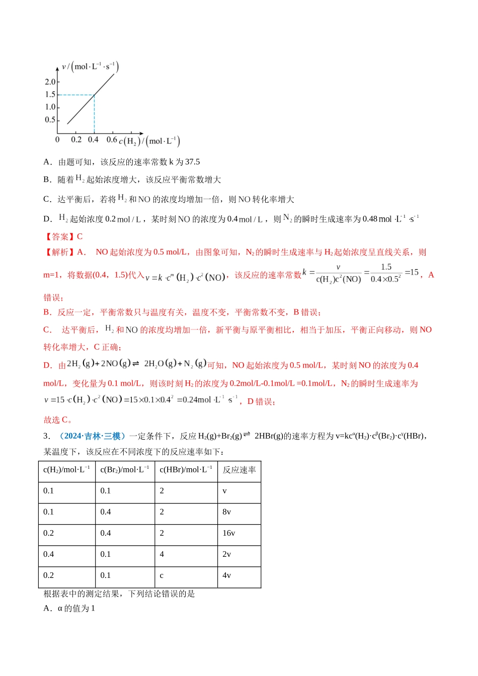专题06 化学反应速率与平衡(新高考七省专用)(解析版).docx_第2页