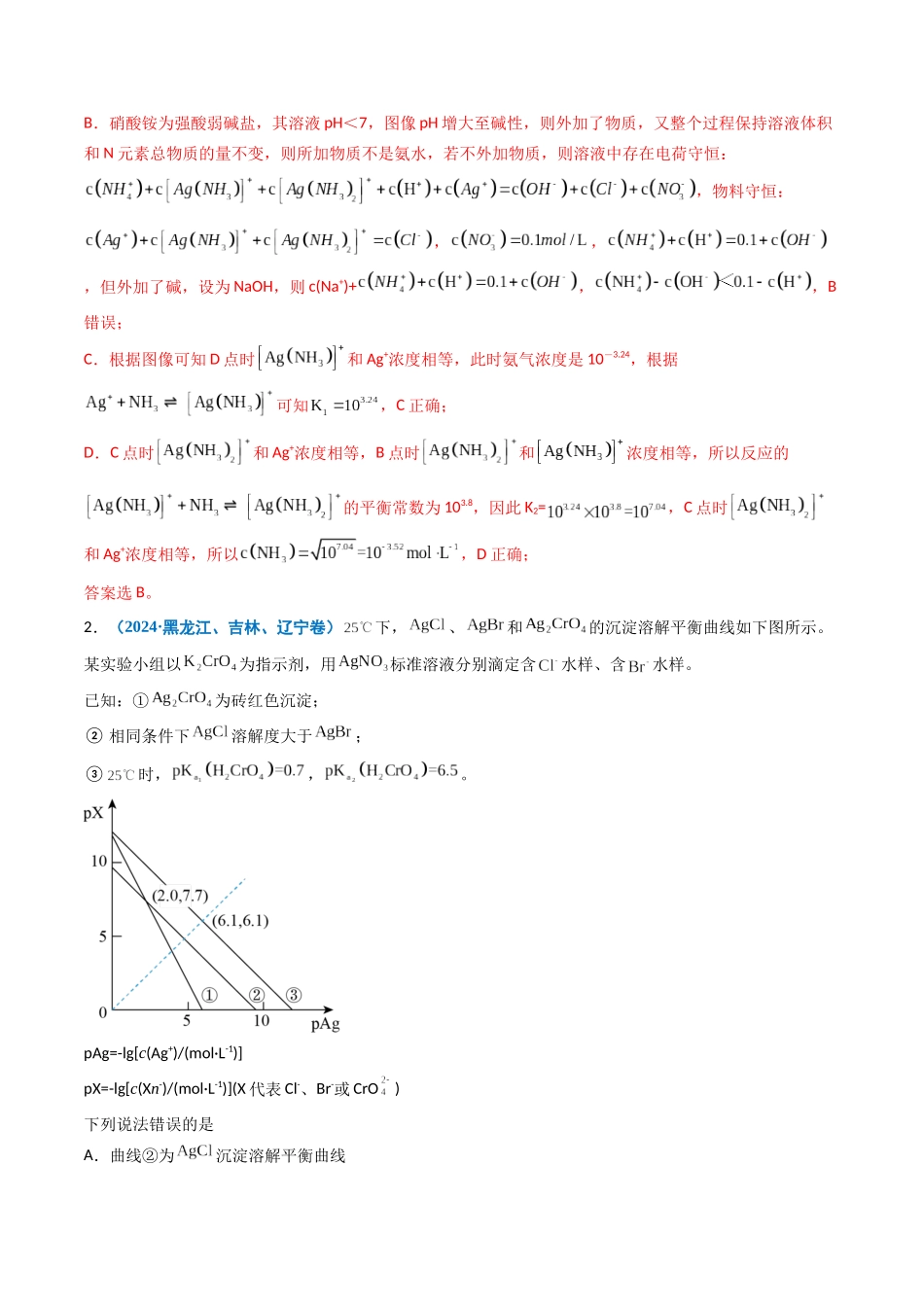专题09 水溶液中的离子平衡(教师版).docx_第2页