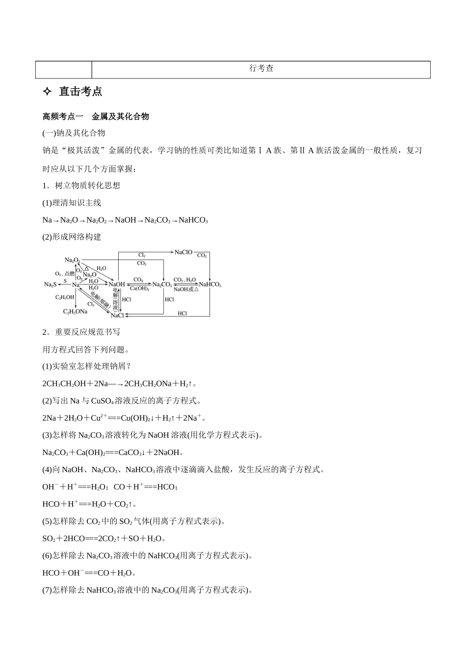 专题10 元素及其化合物 讲义(考情+考点+跟踪训练).docx_第2页