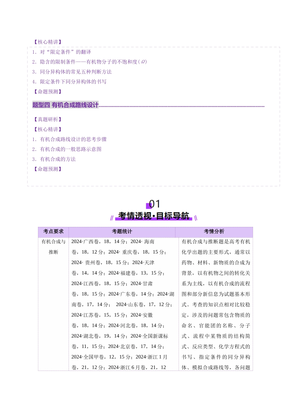 专题14 大题突破——有机合成与推斯(讲义)(学生版).docx_第2页