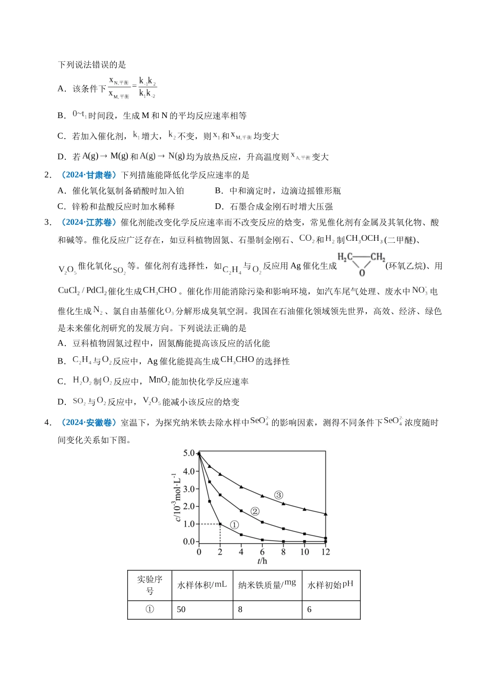 专题18 化学反应速率与化学平衡（学生版）.docx_第2页