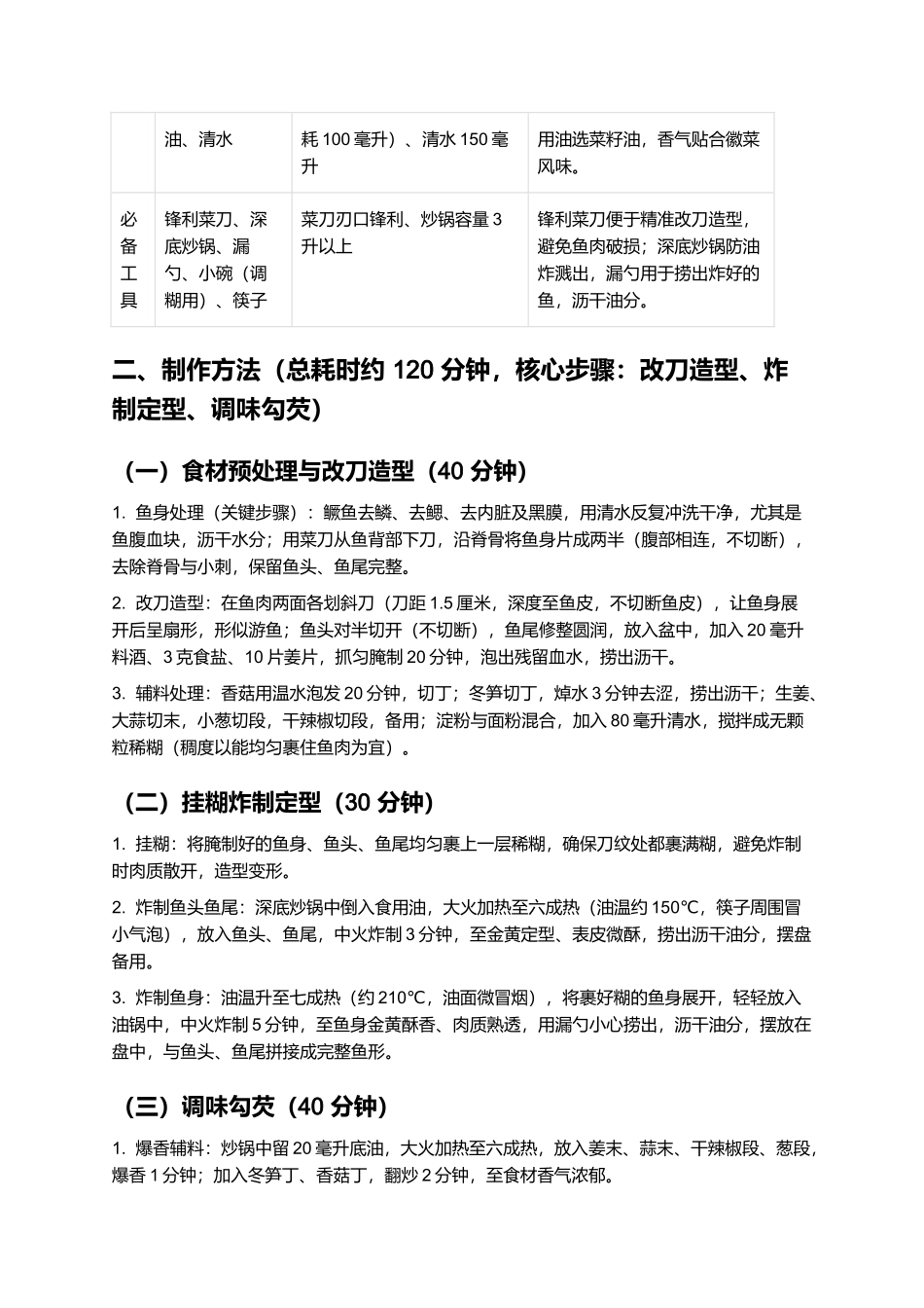 方腊鱼:形味俱佳的徽州经典宴席菜制作指南.docx_第2页