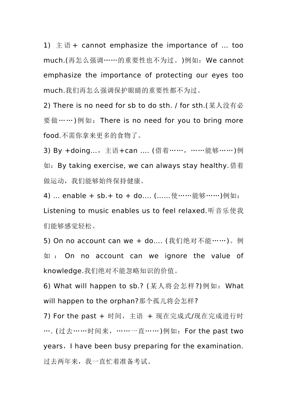 高中英语40个写作加分句型.docx_第1页