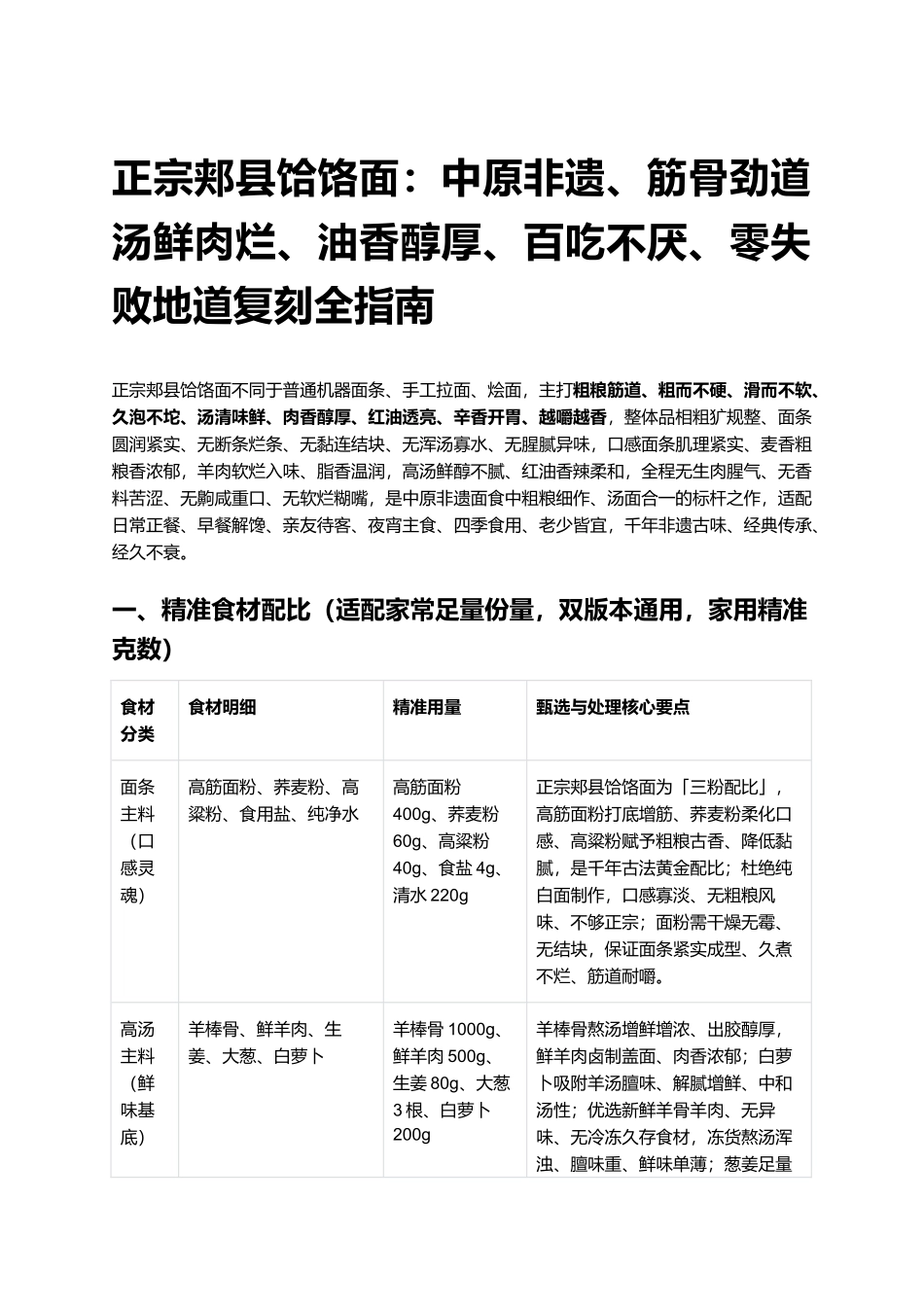 正宗郏县饸饹面:零失败地道复刻全指南.docx_第1页