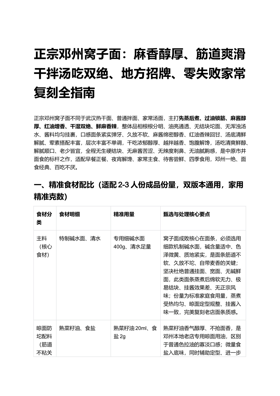 正宗邓州窝子面:零失败家常复刻全指南.docx_第1页