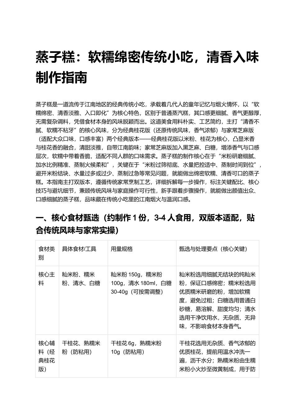 蒸子糕：软糯绵密传统小吃，清香入味制作指南.docx_第1页