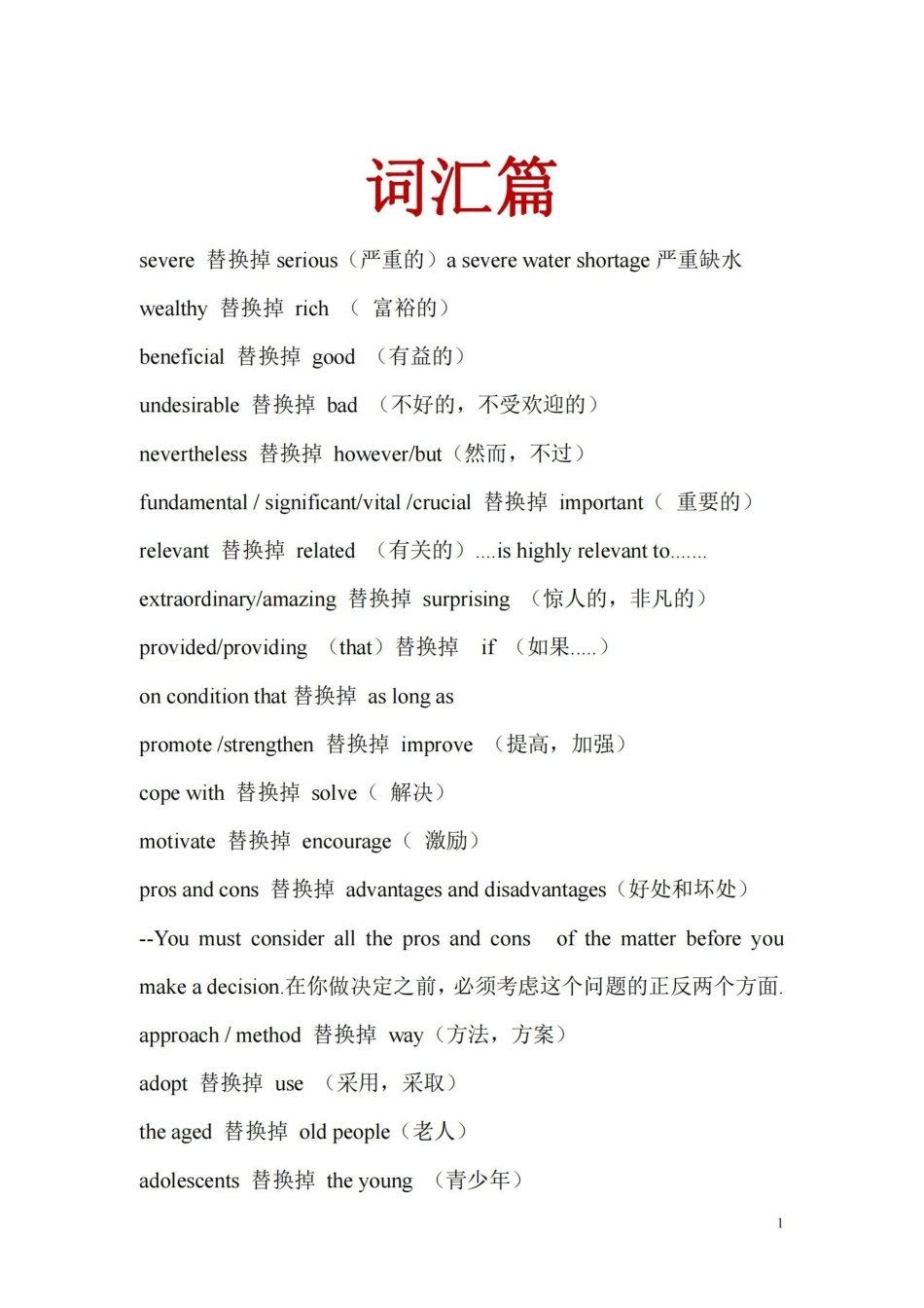 【英语】高考英语作文高级词汇.pdf_第1页