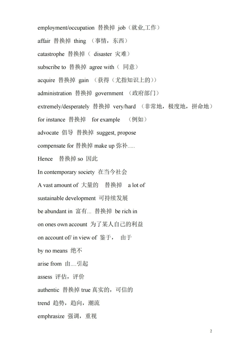 【英语】高考英语作文高级词汇.pdf_第2页
