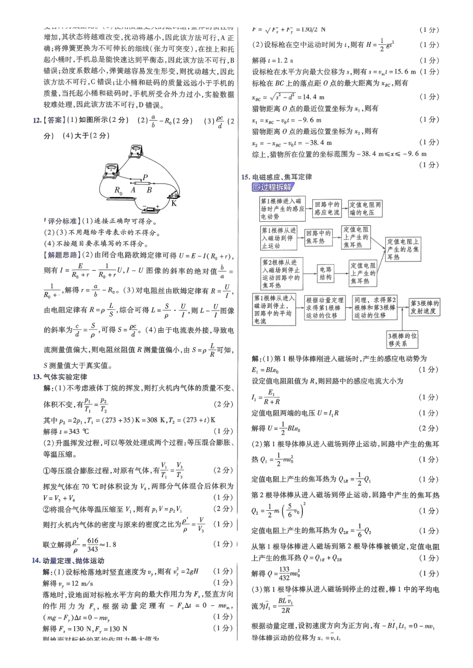 2026金考卷百校联盟高考领航卷物理答案二(新教材).pdf_第3页