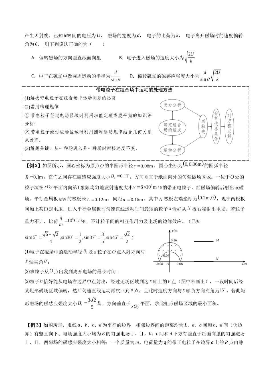 2026年高考物理-专题11 带电粒子在组合场、叠加场中的运动(五大题型)(原卷版).docx_第2页