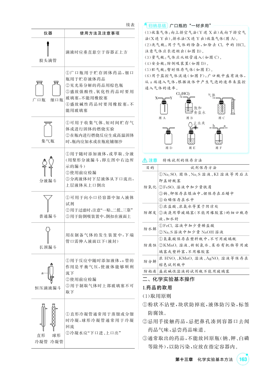 2027新高考化学复习53A版3_13-第十三章　化学实验基本方法.pdf_第2页