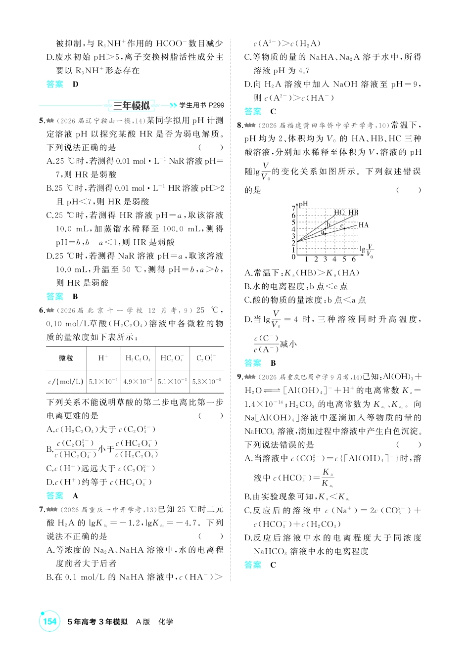 2027新高考化学复习53A版4_10-第十章　水溶液中的离子反应与平衡.pdf_第2页