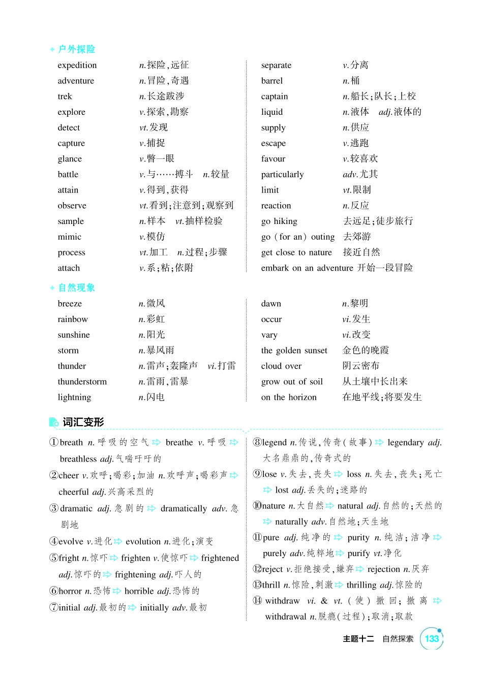 2027新高考英语复习53A版1_主题十二 自然探索.pdf_第2页