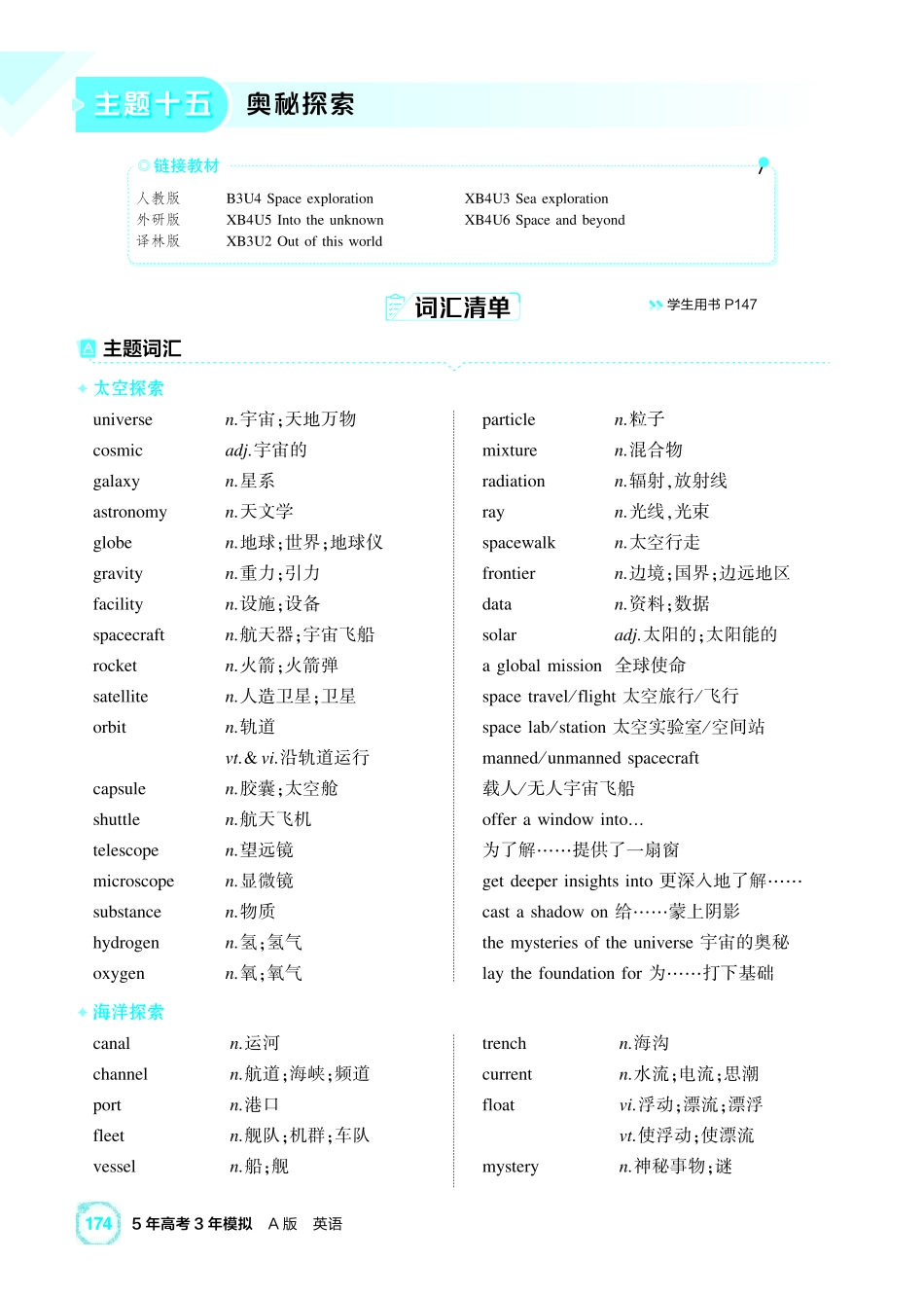 2027新高考英语复习53A版1_主题十五 奥秘探索.pdf_第1页