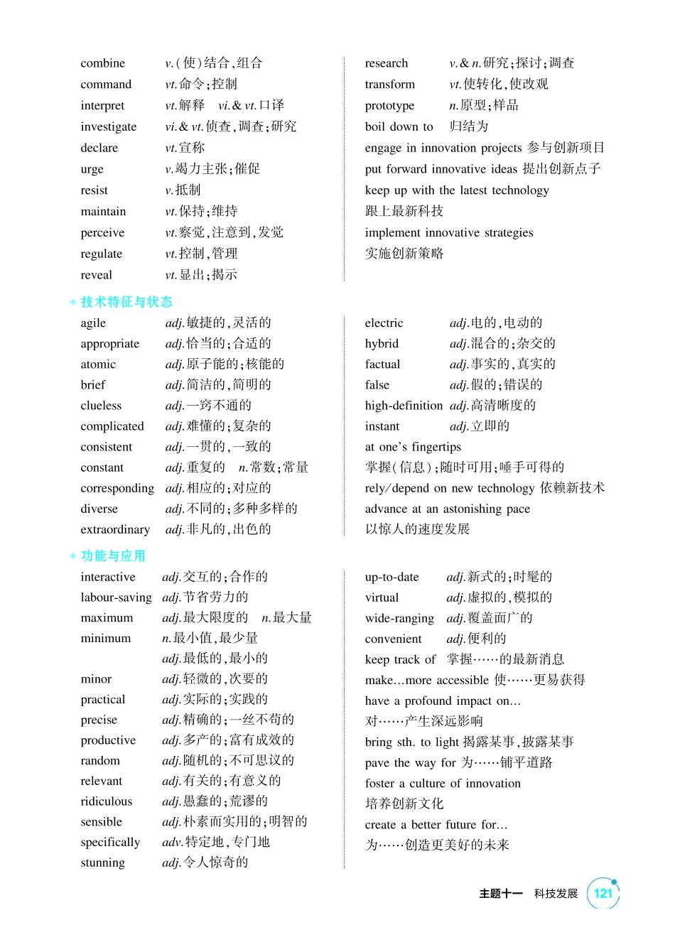 2027新高考英语复习53A版1_主题十一 科技发展.pdf_第3页