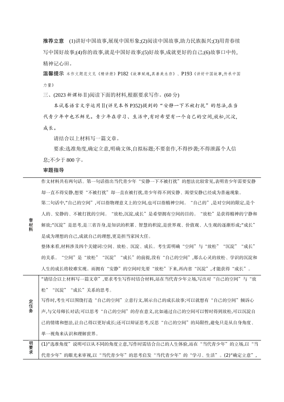 2027新高考语文复习53A版3_专题七　作文.docx_第3页