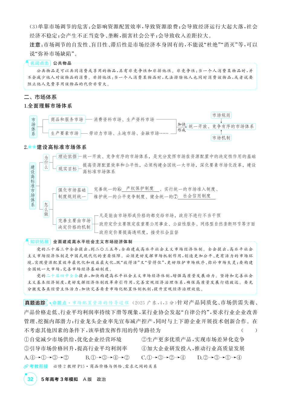 2027新高考政治复习53A版2_06-精讲册-第二课 我国的社会主义市场经济体制.pdf_第2页