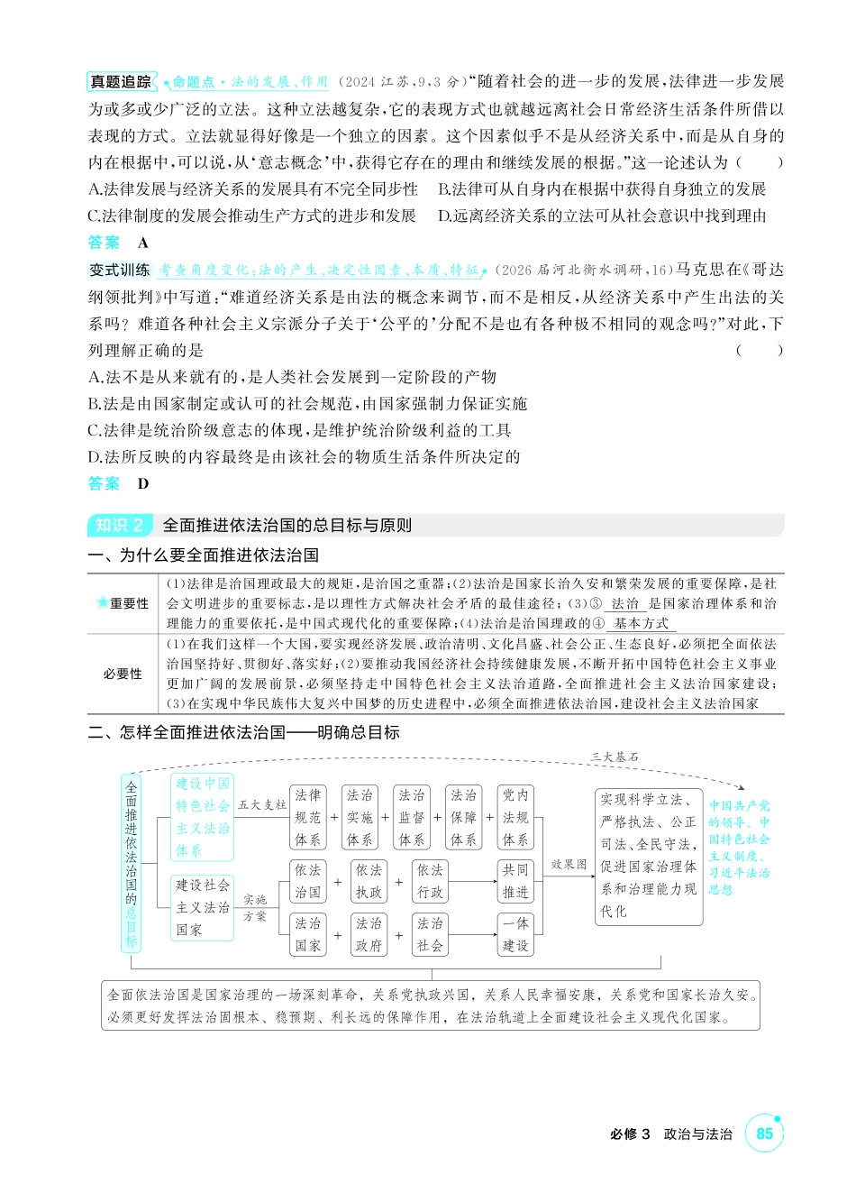 2027新高考政治复习53A版2_15-精讲册-第七课 治国理政的基本方式.pdf_第2页