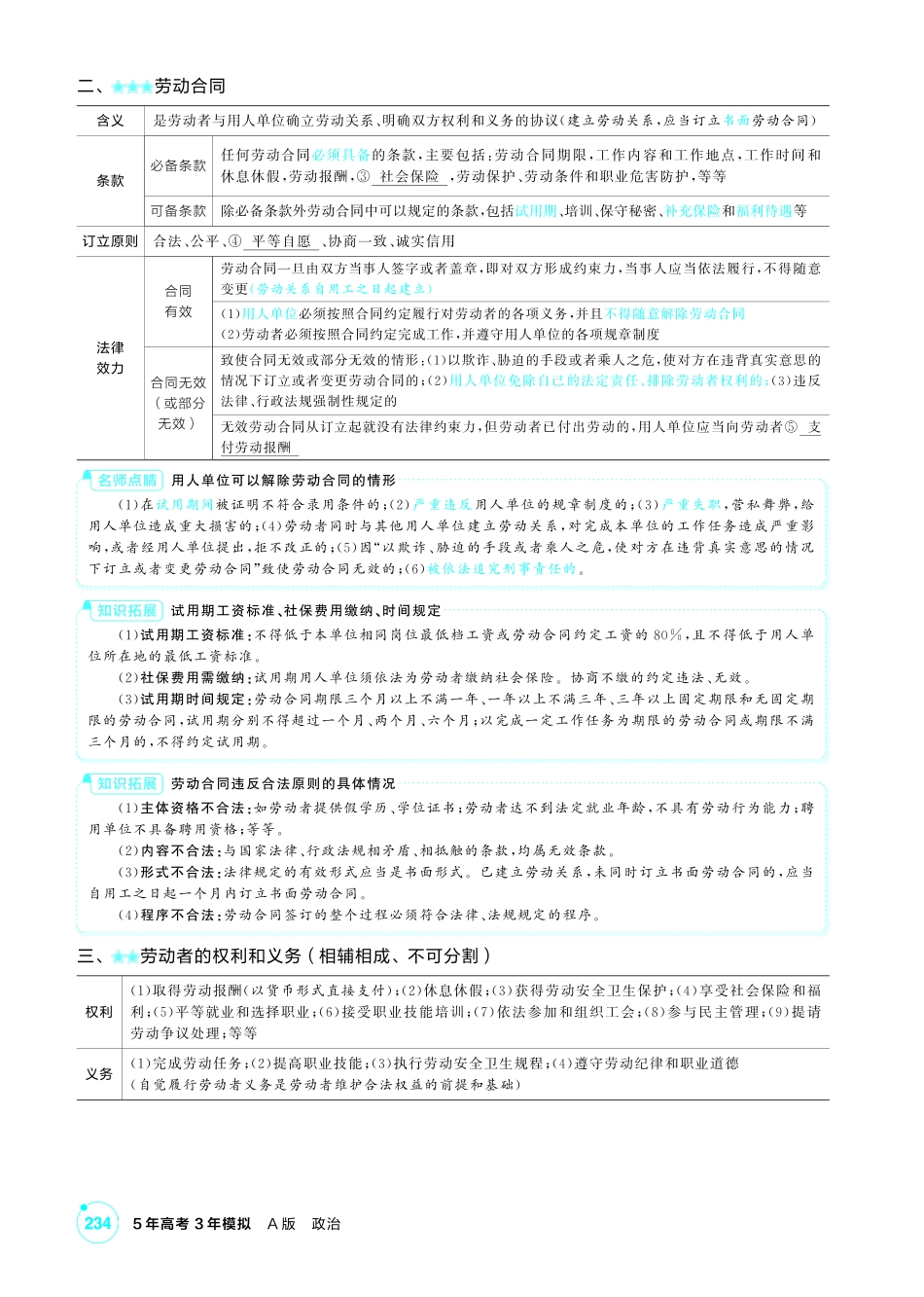 2027新高考政治复习53A版2_42-精讲册-第七、八课 就业与创业.pdf_第2页