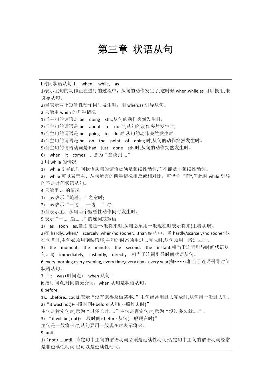 高中英语语法专练 第三章 状语从句.pdf_第1页