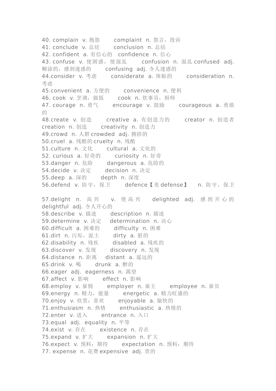 高中英语247组重要单词变形.docx_第2页
