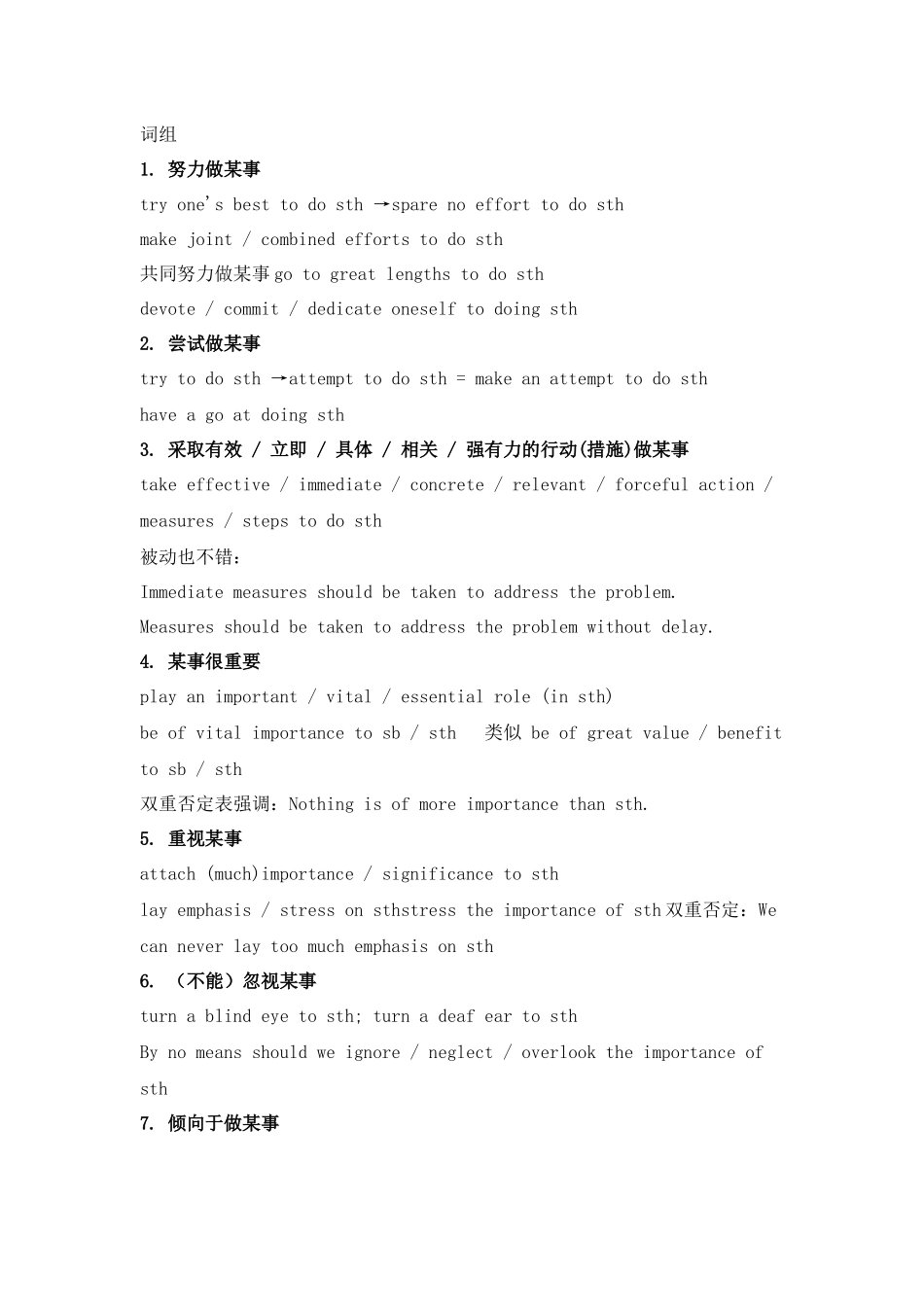 高中英语作文必备万金油词组及句型.docx_第1页