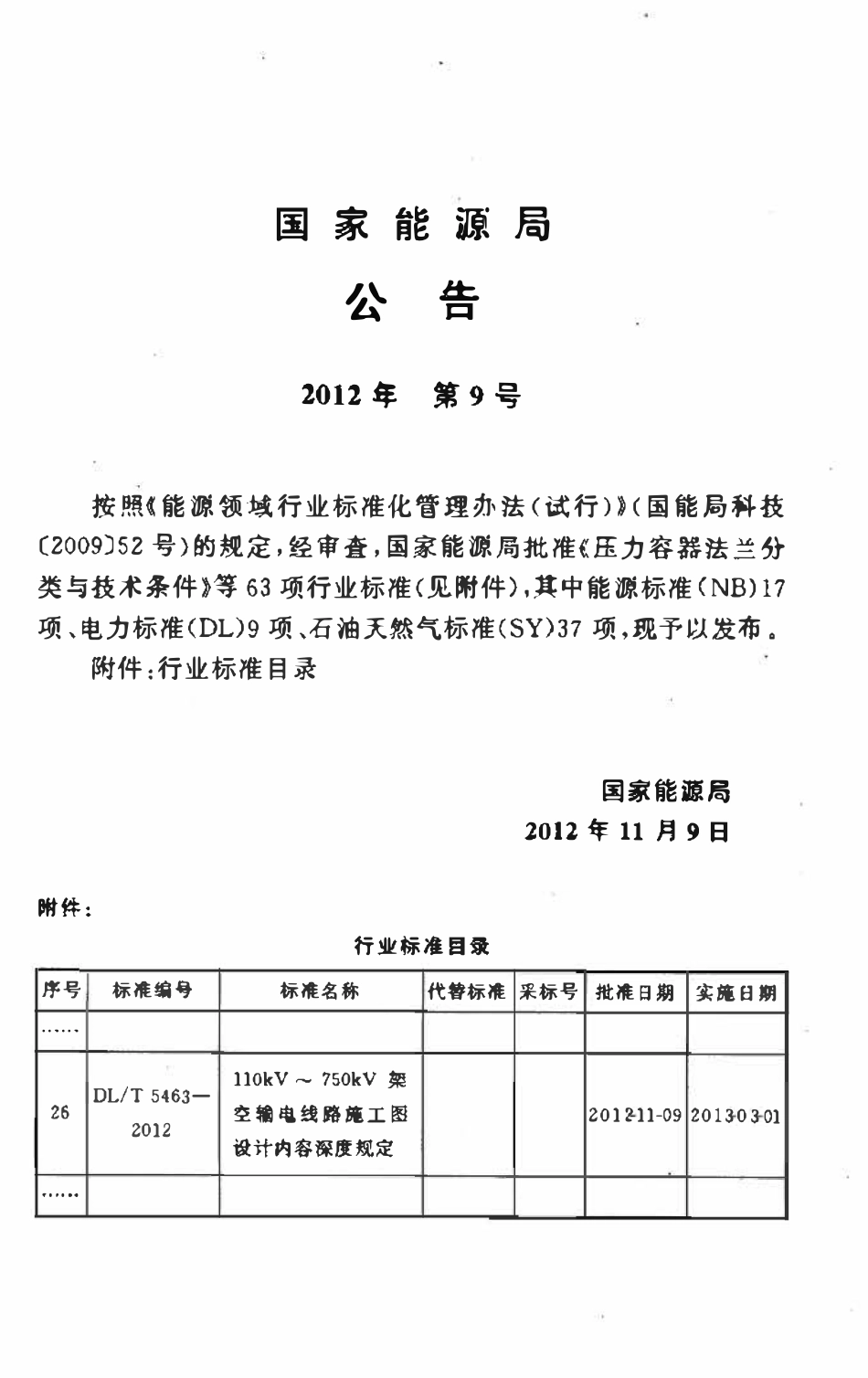 DLT 5463-2012 110kV～750kV架空输电线路施工图设计内容深度规定.pdf_第3页