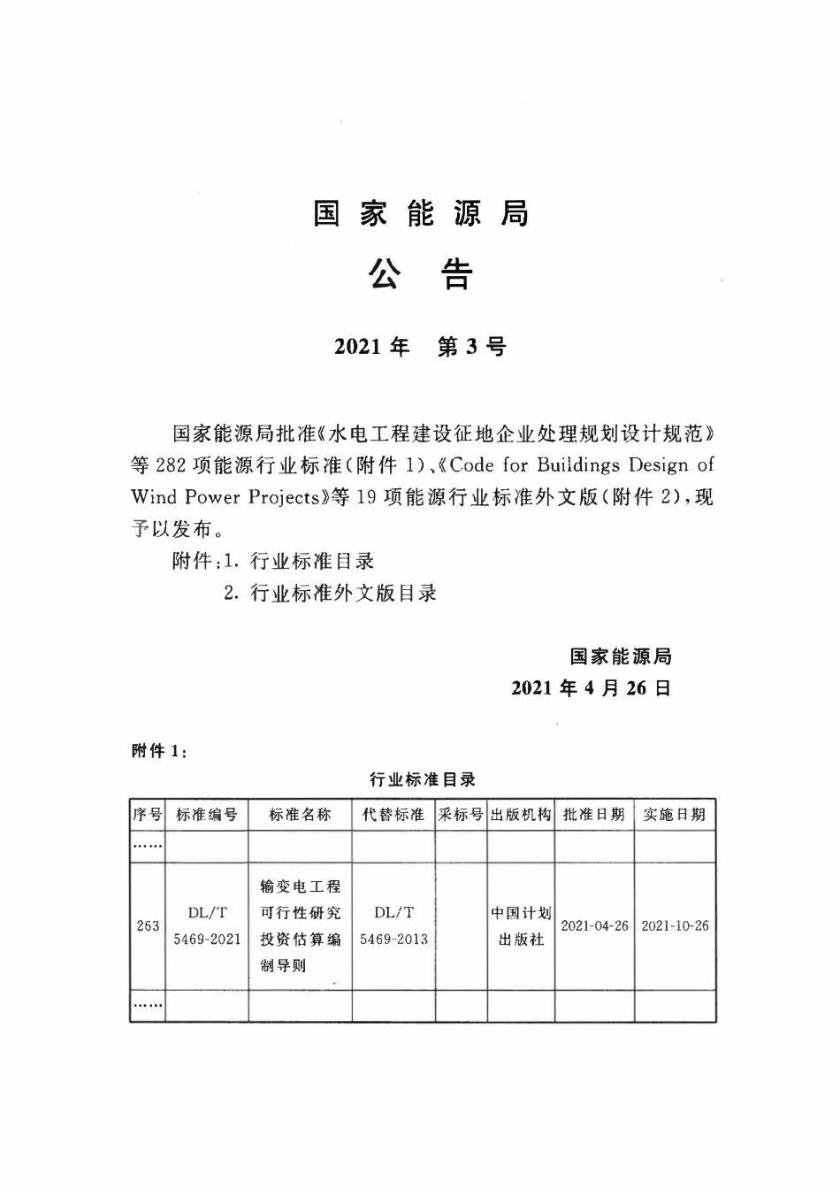 DLT 5469-2021 输变电工程可行性研究投资估算编制导则.pdf_第3页