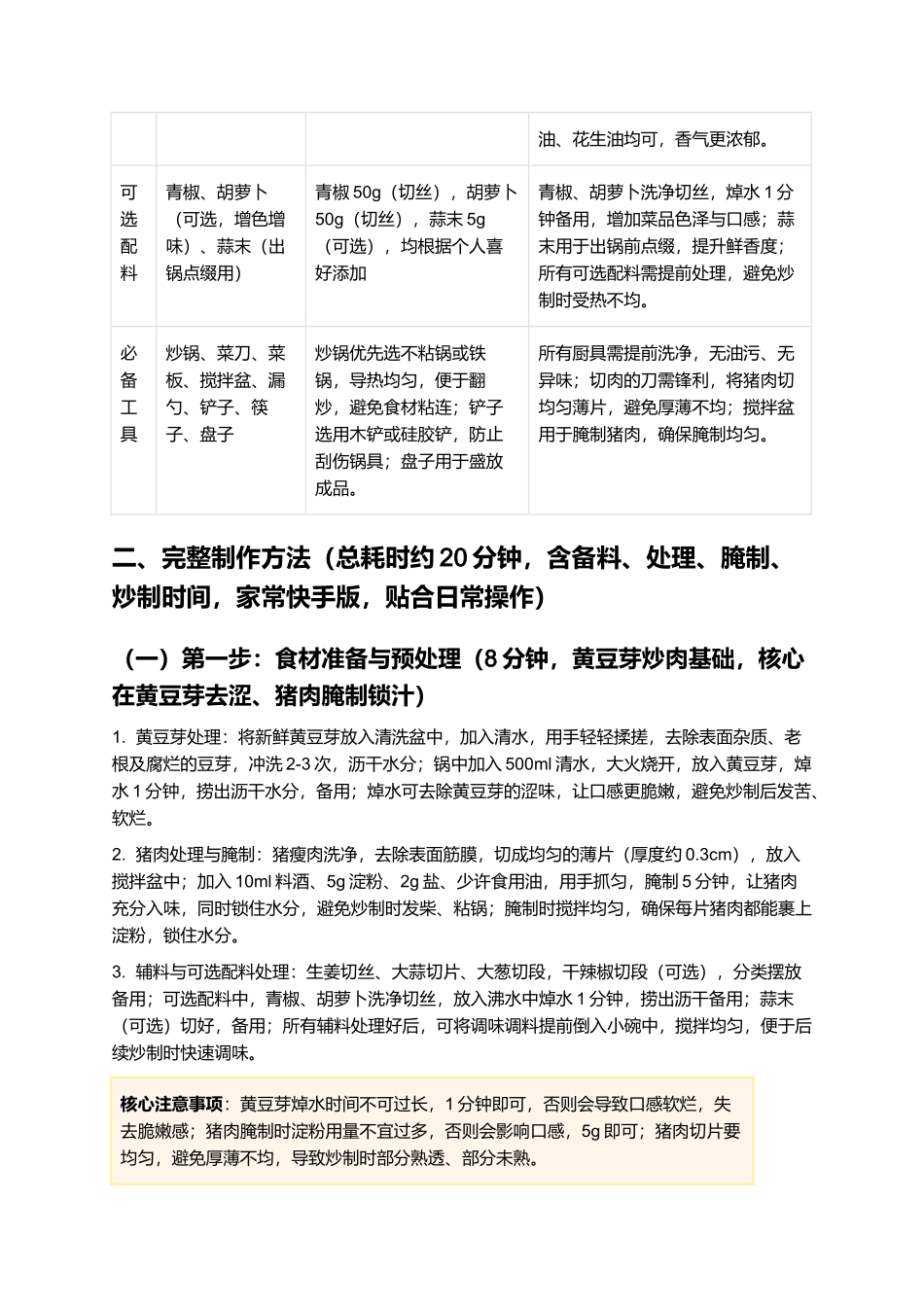 黄豆芽炒肉:鲜香爽口、家常下饭的经典家常菜制作指南.docx_第2页